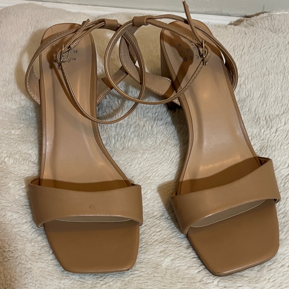 a new day Tan Strappy Sandals